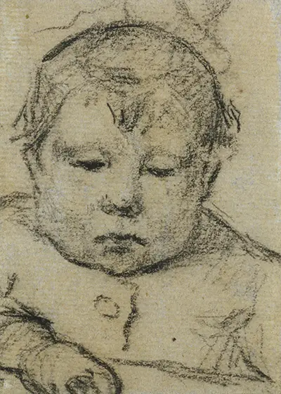 Emil Gauguin as a Child, Right Hand Forward Paul Gauguin